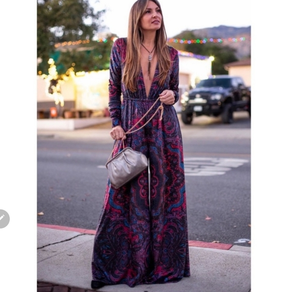 Free People Giselle Velvet Jumpsuit - Picture 2 of 16